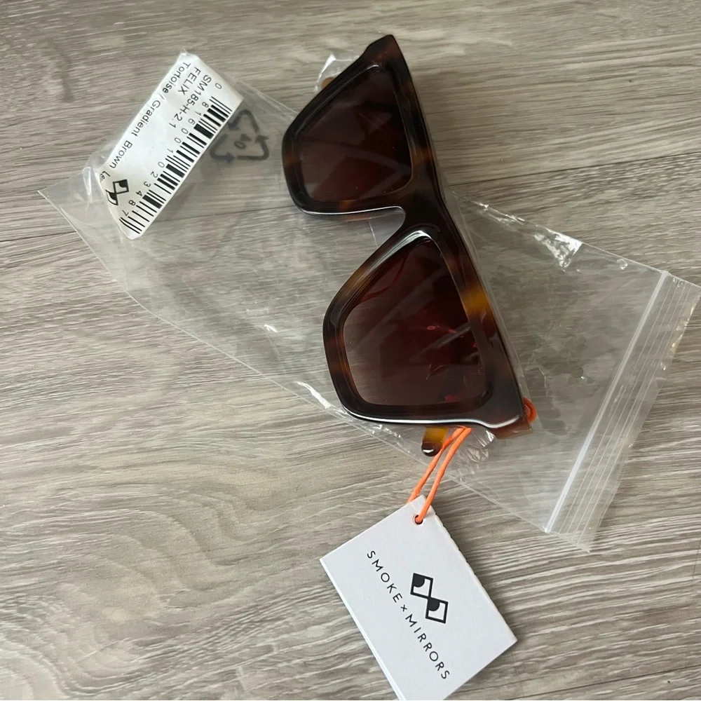 NEW Smoke x Mirrors Felix Tortoise Brown Lenses Sunglasses NWT